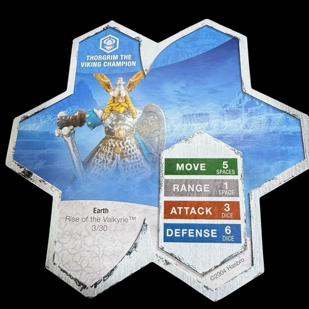 Heroscape‎ Raelin, Thorgrim and 2 of 4 Tarn Viking Warriors 4 Figs 3 Cards